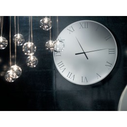 Titanium wall clock Reflex Design