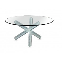 Transeo 72 Craquele Table 1 base with 3 legs Reflex