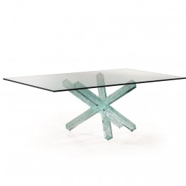 Transeo 72 Craquele Table 1 base with 4 legs Reflex