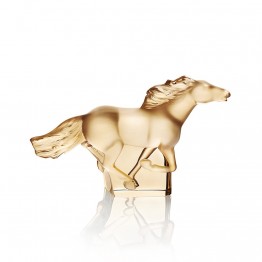Lalique Gold Kazak Horse Sculpture